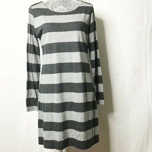 Banana Republic Dress Women Size M Black Gray Bold